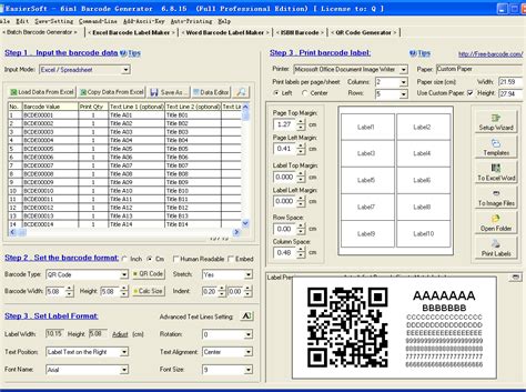 free barcode generator for excel.